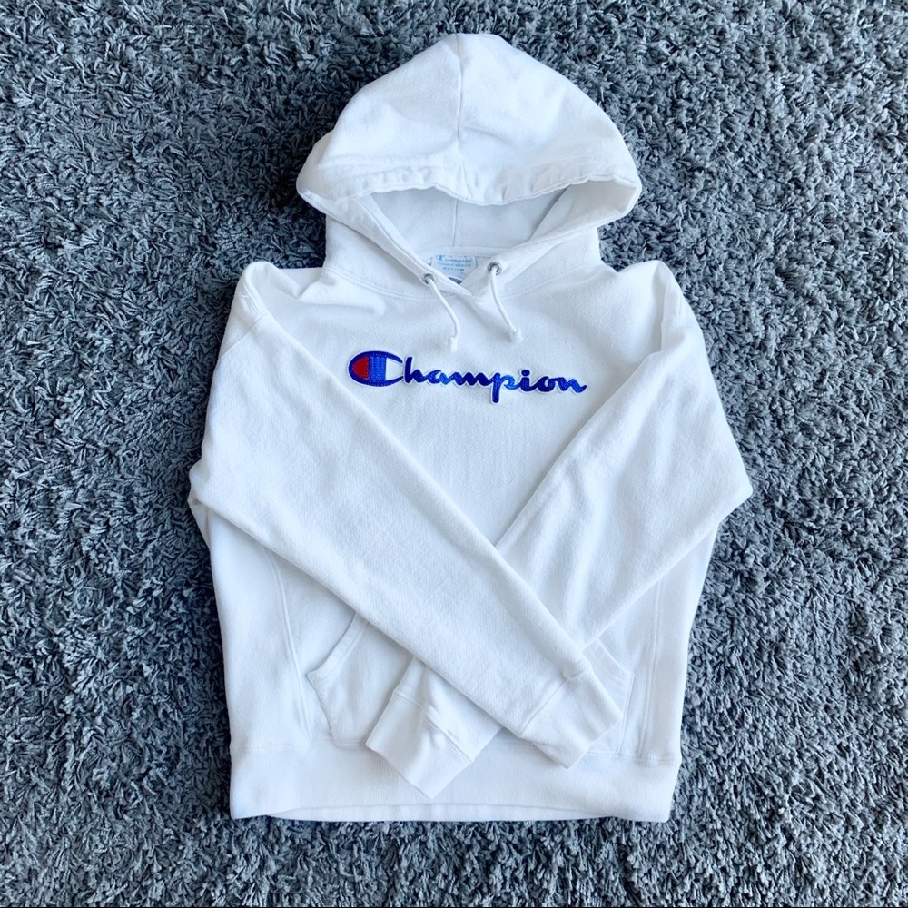 🛍White Champion Hoodie - Picture 2 of 9
